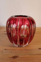 Rosa/Rote Kristall Vase von Val Saint [St] Lambert (Mitte 20. Jh) Saarland - Perl Vorschau