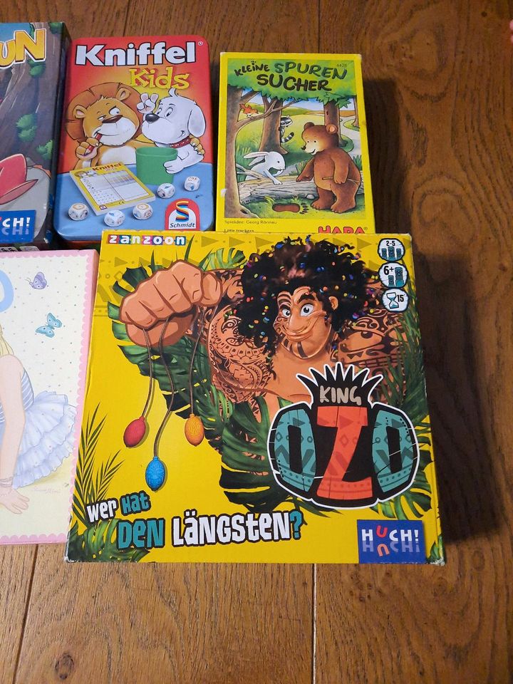 Spielepaket Kinderspiele Bingo Kniffel Haba Ozo in Wiggensbach