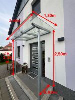 Vordach, Windfang, Eingangsüberdachung m. verzinkten Stahlständer Nordrhein-Westfalen - Hille Vorschau