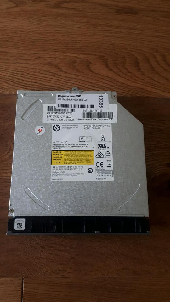 HP DVD Laufwerk DU-8A5SHH112B für ProBook 450 in Reichling