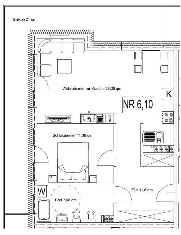 Polen Betreutes Wohnen 58,31 m² Balkon 21m2 in Berlin