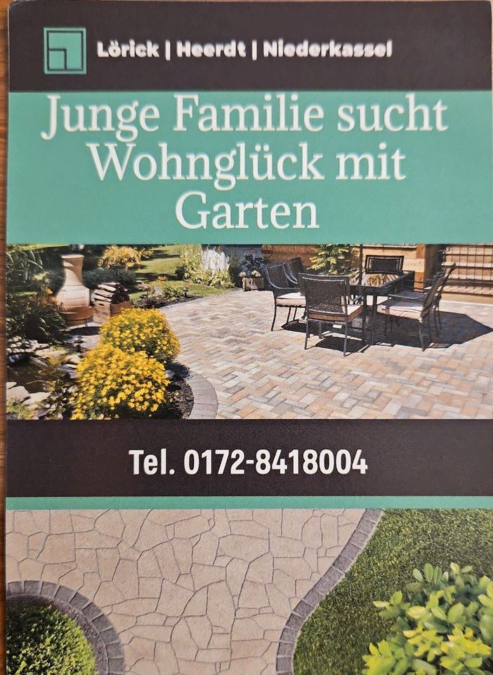 Häuschen mit Garten für kleine Familie in Heerdt/Lörick/Büderich in Düsseldorf