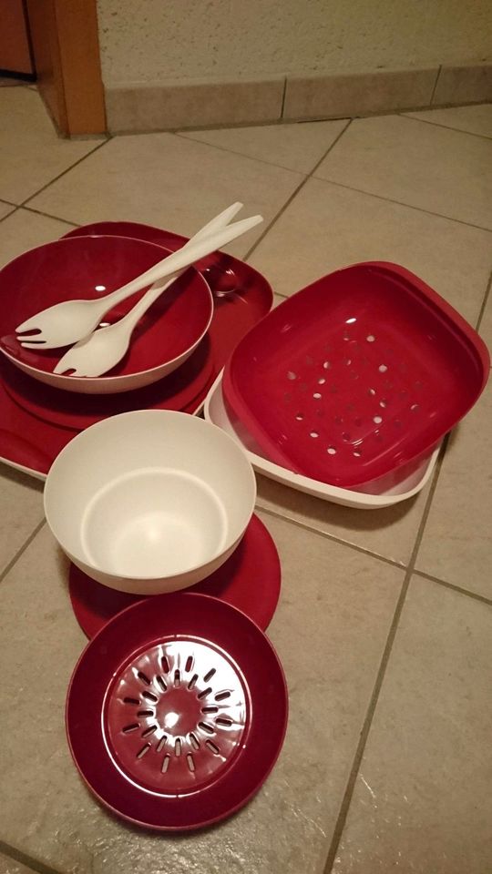 Tupperware Allegra Set rot weiß, neu, rar in Gotha