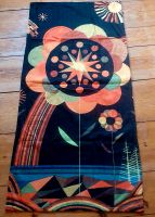 Saunatuch Badetuch 140x68 Handtuch Blumen schwarz orange Pankow - Prenzlauer Berg Vorschau