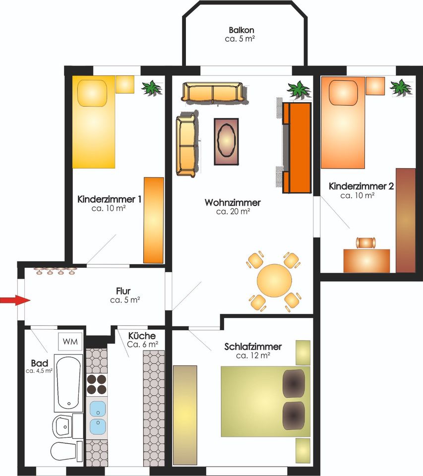 Familien Wohnung neu saniert!!! in Hohenstein-Ernstthal