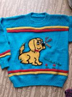 Kinderpullover  selbstgestrickt mit Hund Bayern - Greding Vorschau