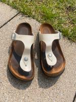 Birkenstock Flipflops Gizeh 36 weiß Glitzer Hessen - Darmstadt Vorschau
