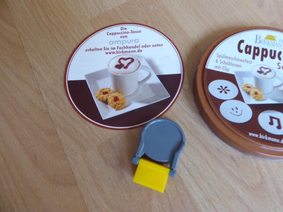 6 Cappuccino Schablonen, Birkmann, spülmaschinenfest in Osnabrück