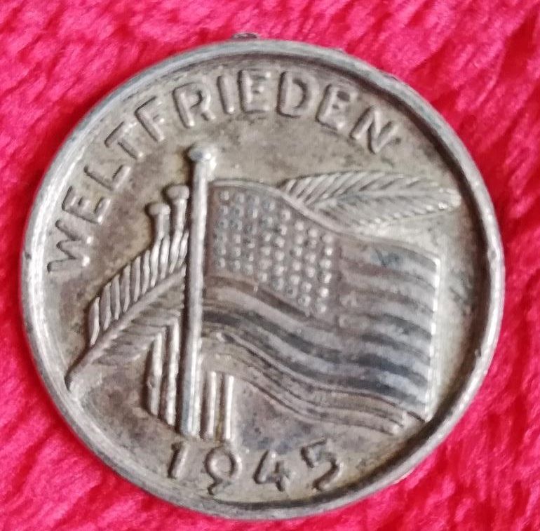 Medaille / Münze 1945 Auf den Weltfrieden in Dassow