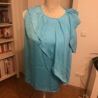 Mango Bluse Top Bluse Gr 38 M türkis, volant, Satin artig Essen - Essen-Stadtmitte Vorschau