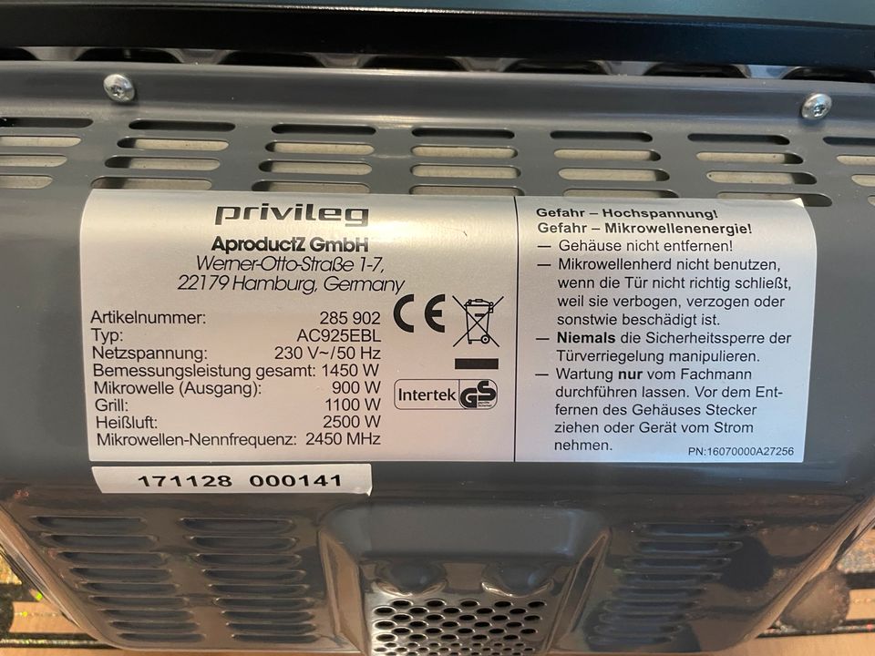 Privileg 3in1 - Mikrowelle/Backofen/Grill in Ostfildern
