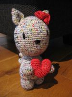 Stofftier Hello Kitty Cat Katze gehäkelt Fan Sammeln Nordrhein-Westfalen - Haltern am See Vorschau