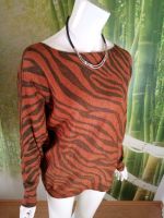 Pulli im Tigerlook orange/schwarz Jeans Fritz Gr.38 Nordrhein-Westfalen - Plettenberg Vorschau