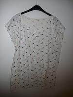 Esprit T-Shirt Gr. 42 Weiß mit Türkis, Blau, Rosa und Beige Nordrhein-Westfalen - Winterberg Vorschau