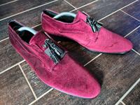 Bottega del Sarto bordeaux Tuxedo Samtschuhe Slipper Loafers 43 Thüringen - Weimar Vorschau