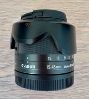 Canon EF-M 15-45mm f/3.5-6.3 IS STM Objektiv + UV-Filter + Gegenl Bayern - Ingolstadt Vorschau