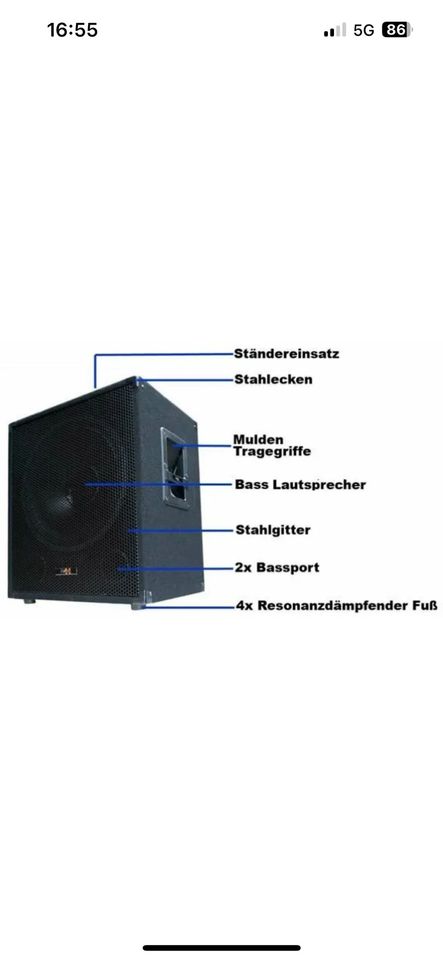 2x E-Lektron PW25 & 2x Sub-Q45A PA Anlage Set in Hennef (Sieg)