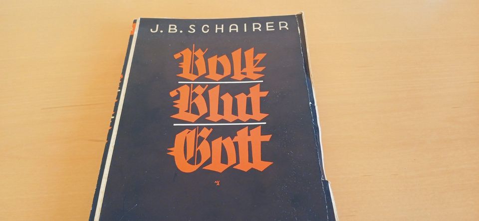 Altes BUCH Volk - Blut - Gott - Ein Gruß des Evangeliums 1933 in Memmingerberg