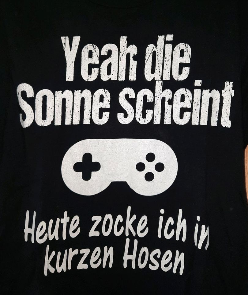 T-Shirt, zocken, für Zocker, Gr. L, gut erhalten in Oer-Erkenschwick