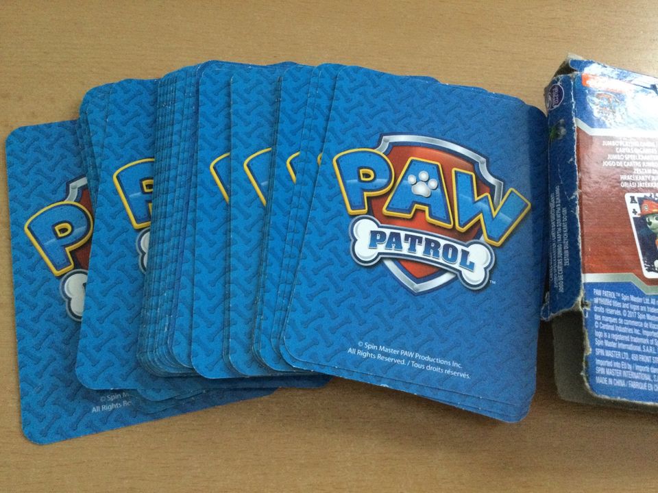 Paw Patrol 54 Jumbo Spielkarten PawPatrol XXL Kartenspiel in Bergisch Gladbach