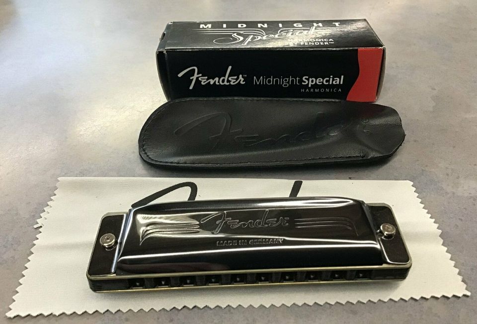 Fender Midnight Special Harmonica Mundharmonika Paket E-F-G-Bb in Brilon