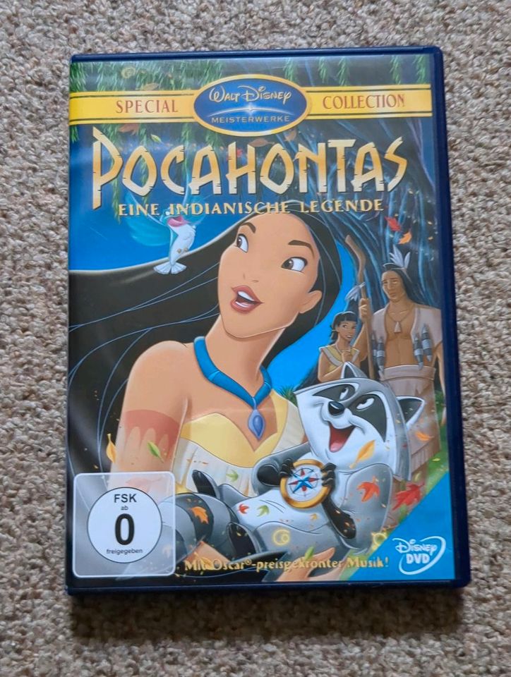 DVD SET Pocahontas, Rapunzel u. Küss den Frosch in Neverin