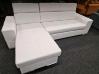 Sofa Ecksofa L Form Garnitur weiß Kunstleder Bezug mit Schlaffunktion Wohnzimmer Möbel Wurm Niedersachsen - Osnabrück Vorschau