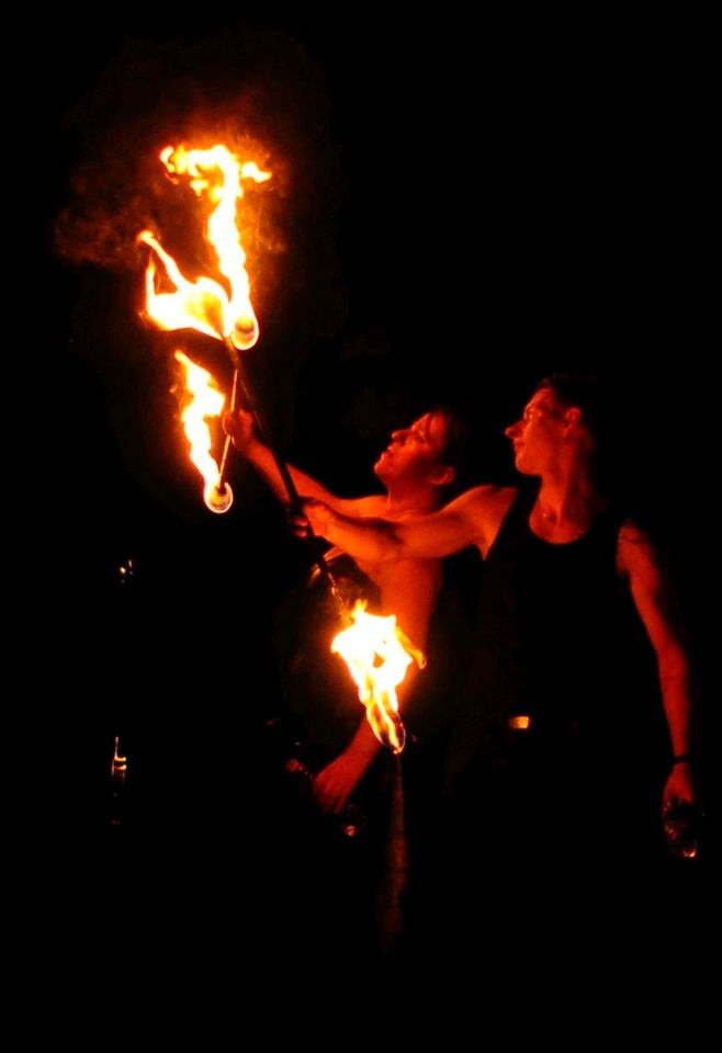 Feuershow der besonderen Art in Duderstadt