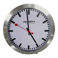 Wanduhr silberfarben Durchmesser 29,5cm Bayern - Geisenhausen Vorschau