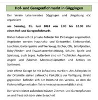 Hofflohmarkt Garagenflohmarkt Flohmarkt Dorfflohmarkt 01.06.2024 Baden-Württemberg - Krauchenwies Vorschau