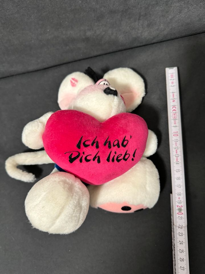 90er Spielzeug: Depeche Diddl Maus mit Herz Hab dich lieb in Winsen (Aller)