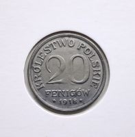 Königreich Polen 20 Fenigow (Pfennig) 1918 - Top Erhaltung !! Hessen - Rödermark Vorschau