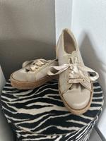 Superga Plateau beige glanz Espandrilles Größe 38 neuwertig Bayern - Burgau Vorschau