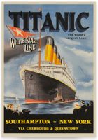 Titanic Poster Retro Plakat Werbung Schiff Dampfer Bild 50x70 cm Hamburg-Mitte - Hamburg Altstadt Vorschau