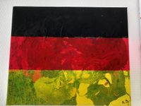 Flagge Acryl auf Leinwand. 30x25 Cm. Original Handgemalt. Signier Wuppertal - Oberbarmen Vorschau