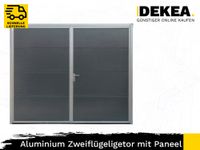 SOFORT VERFÜGBAR Aluminium Tor Anthrazit Zweiflügeligetor Isoliert Segmenttor Drehtor 260x210 cm Doppelflügeltor Sektionaltor mit Paneel GARAGENTOR KONFIGURATOR Tür nach Maß Eingangstür Außentür Dresden - Wilsdruffer Vorstadt/Seevorstadt-West Vorschau