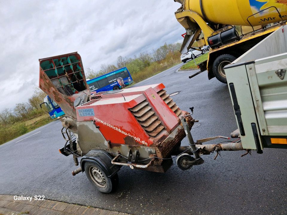 Imer estrichpumpe Estrichmaschine Estrichboy putzmeister bms GB in Ostercappeln