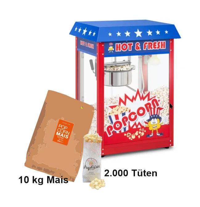 Neue Popcornmaschine groß mit 10 kg Mais und 2000 Tüten in Tübingen