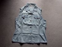 la strada Bluse / Jeansbluse Gr. 40 ärmellos / Druckknöpfe Nordrhein-Westfalen - Ennepetal Vorschau