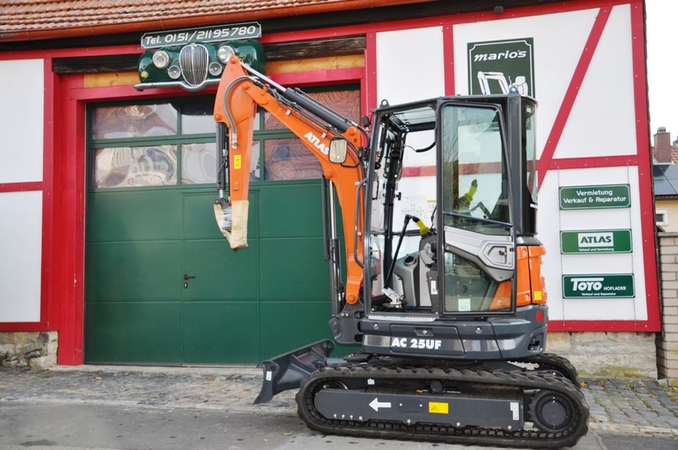 Minibagger/ Bagger/           ATLAS   AC17F    NEU ! in Sulzfeld am Main