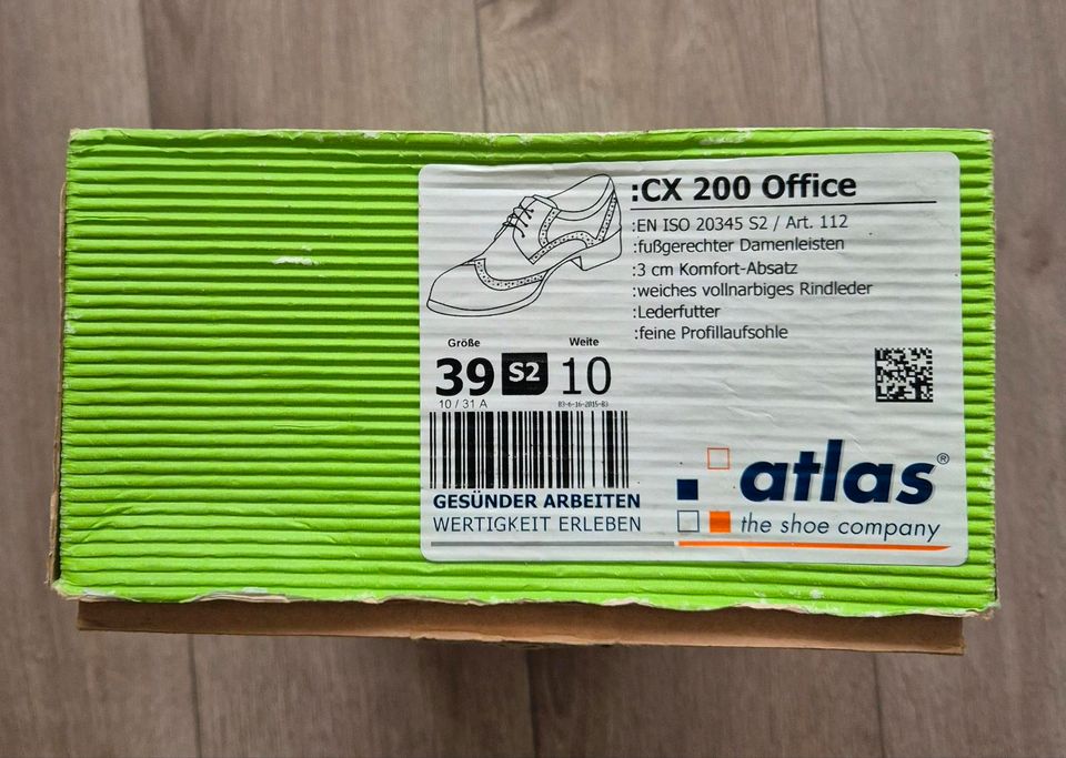 ATLAS CX200 Office Büro Sicherheitsschuhe Gr.39 in Wuppertal