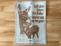 Großes Metall Schild Schütz das Wild Sechziger Jahre Wald Schutz Schleswig-Holstein - Kiel Vorschau