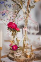 11 goldene Teelichthalter geometrisch, 11 Kerzenständer Hochzeit Hessen - Korbach Vorschau