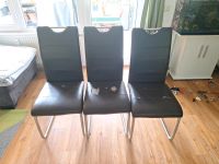 3 Stühle mit dunkelbraunem Kunstleder Baden-Württemberg - Remseck am Neckar Vorschau