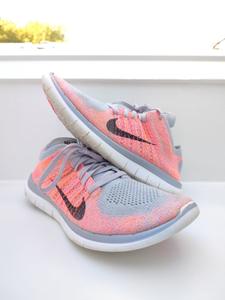 Nike flyknit pink and grey online