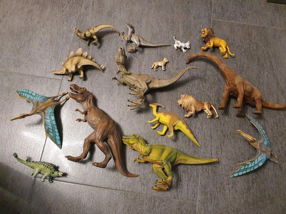 Schleich Tiere 15 Stück Dinosaurier und andere in Duisburg