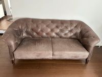 Couch 2,5 Sitzer + Sessel + Hocker Leder Chesterfield Nordrhein-Westfalen - Enger Vorschau