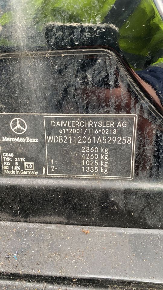 8494# Mercedes E-klasse w211 hinten Tür links und rechts Kombi in Wuppertal