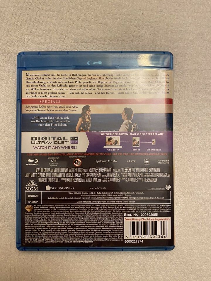 Ein ganzes halbes Jahr Blu-ray DVD Top Zustand in Rüsselsheim