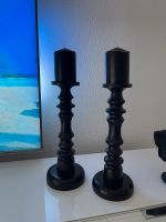 2X Kerzenständer schwarz inklusive Kerzen Nordrhein-Westfalen - Düren Vorschau